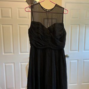 J. Crew Black Clara Dress in Silk Chiffon Size 2 NWT